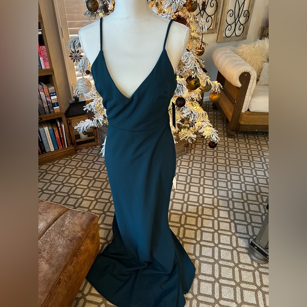 Lulu’s teal full length dress. Gorgeous size M